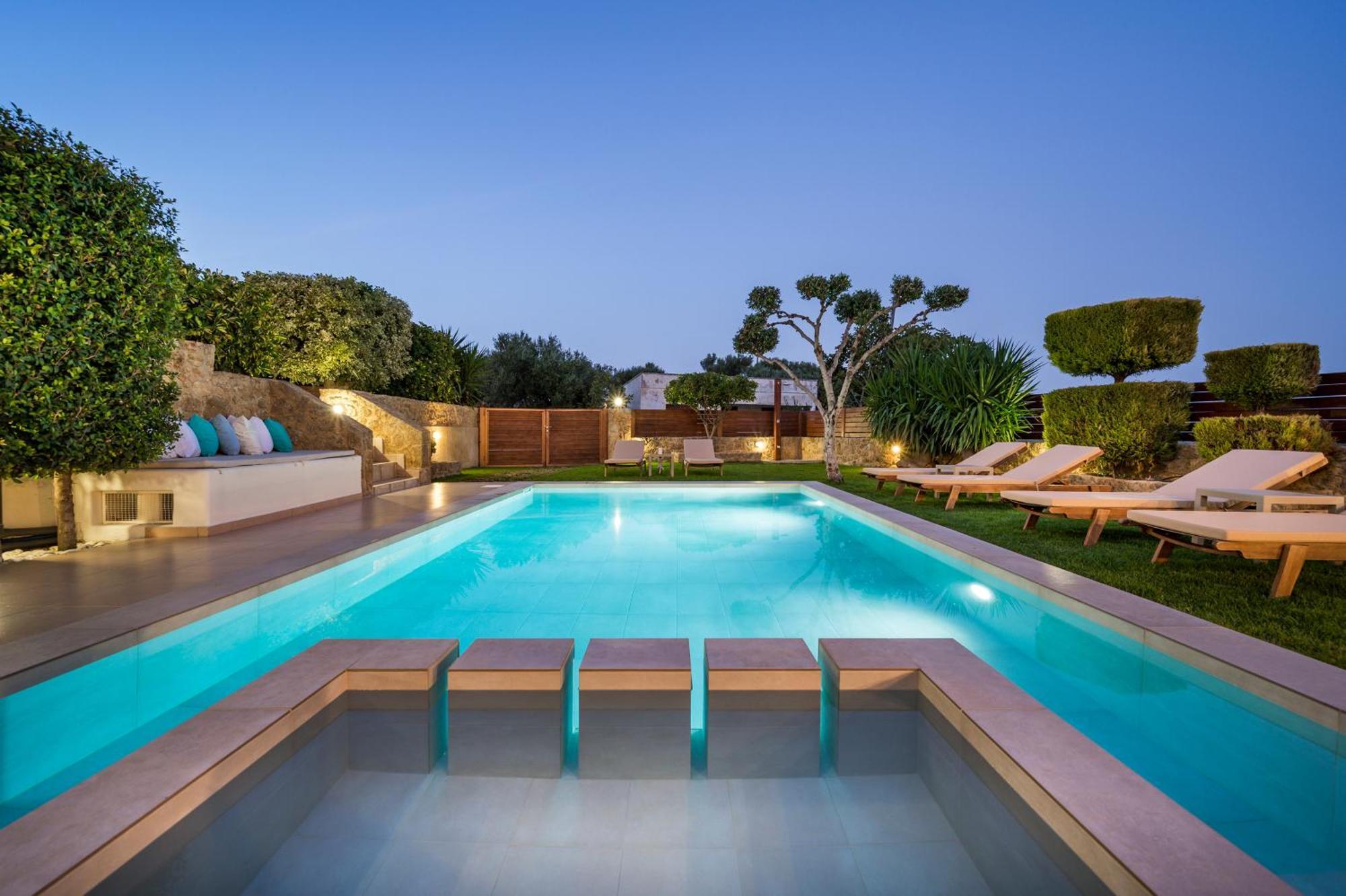 Villa Georgia Heated Pool & Jet-Tub Kolimvarion Exteriör bild